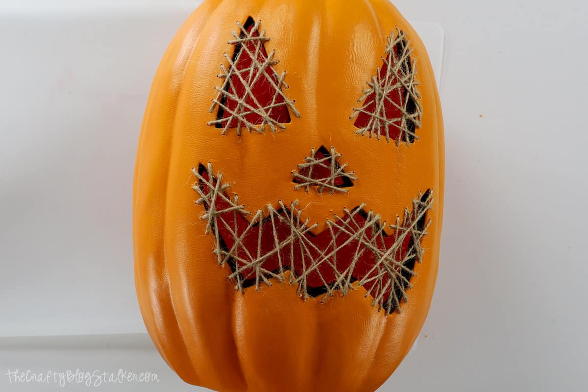 stitched pumpkin