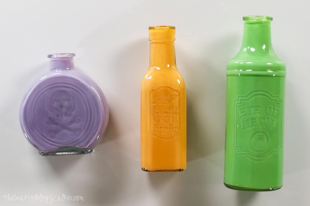 etched glass bottles