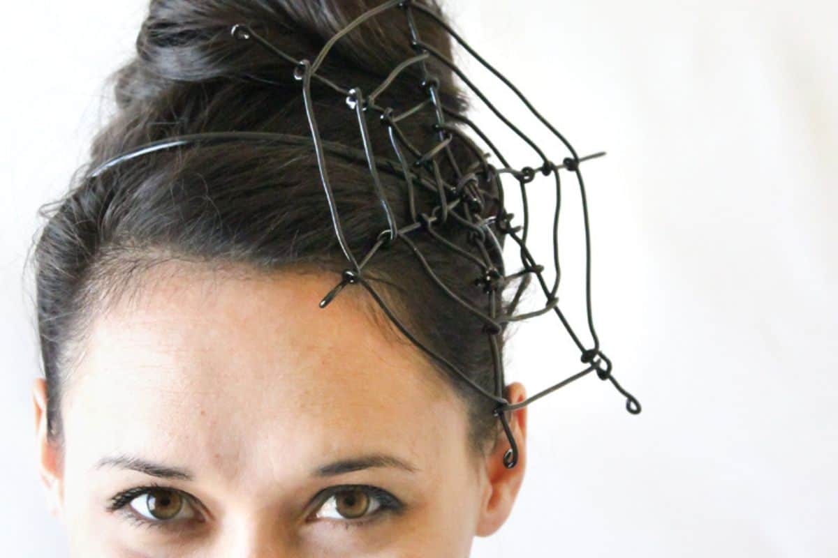 Wire Spiderweb Headband.
