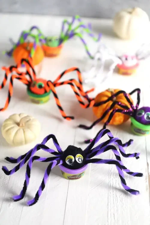 Play Doh Spiders 