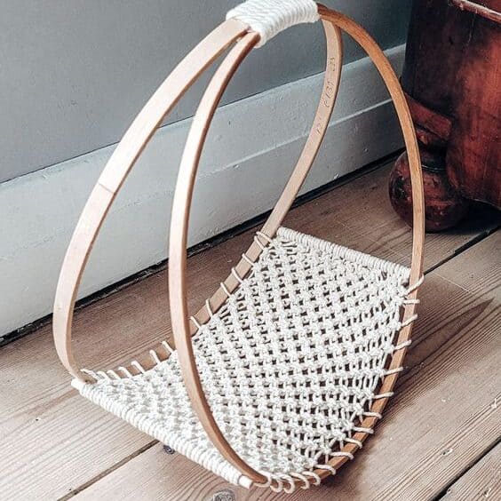 Macrame Magazine Rack.