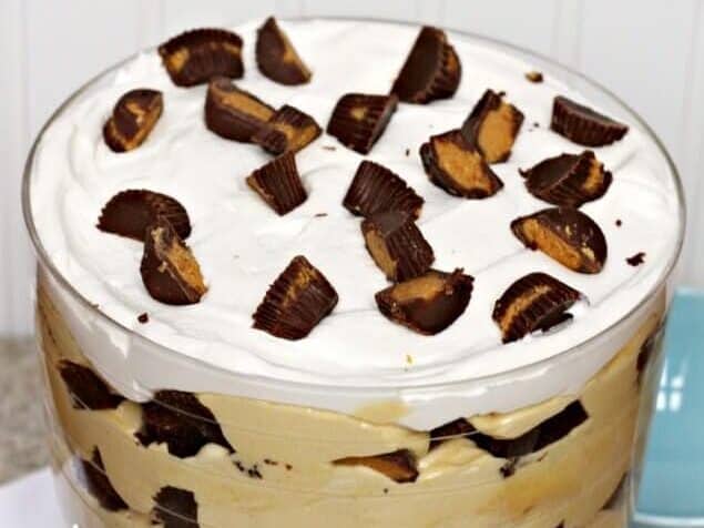 Reeses Heavenly Peanut Butter Trifle