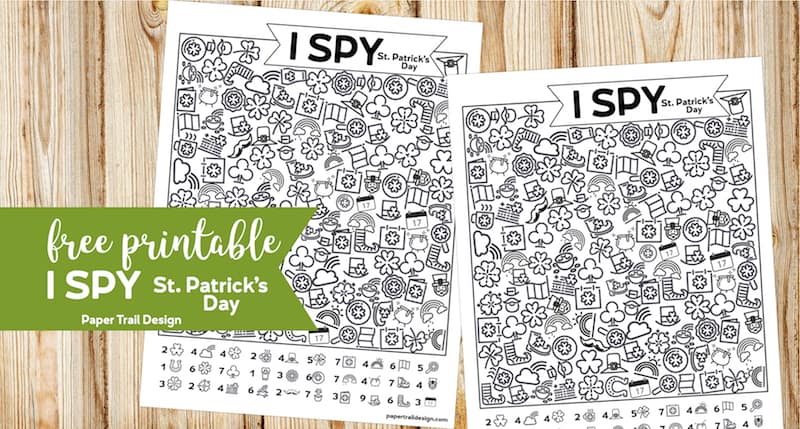 I Spy St Patricks Day printable.