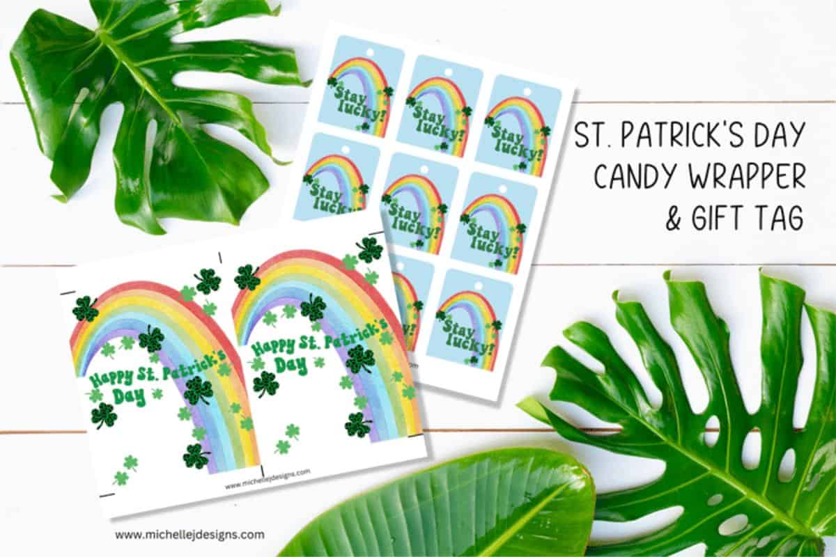 Printable Candy Bar Wrapper and Gift Tags.