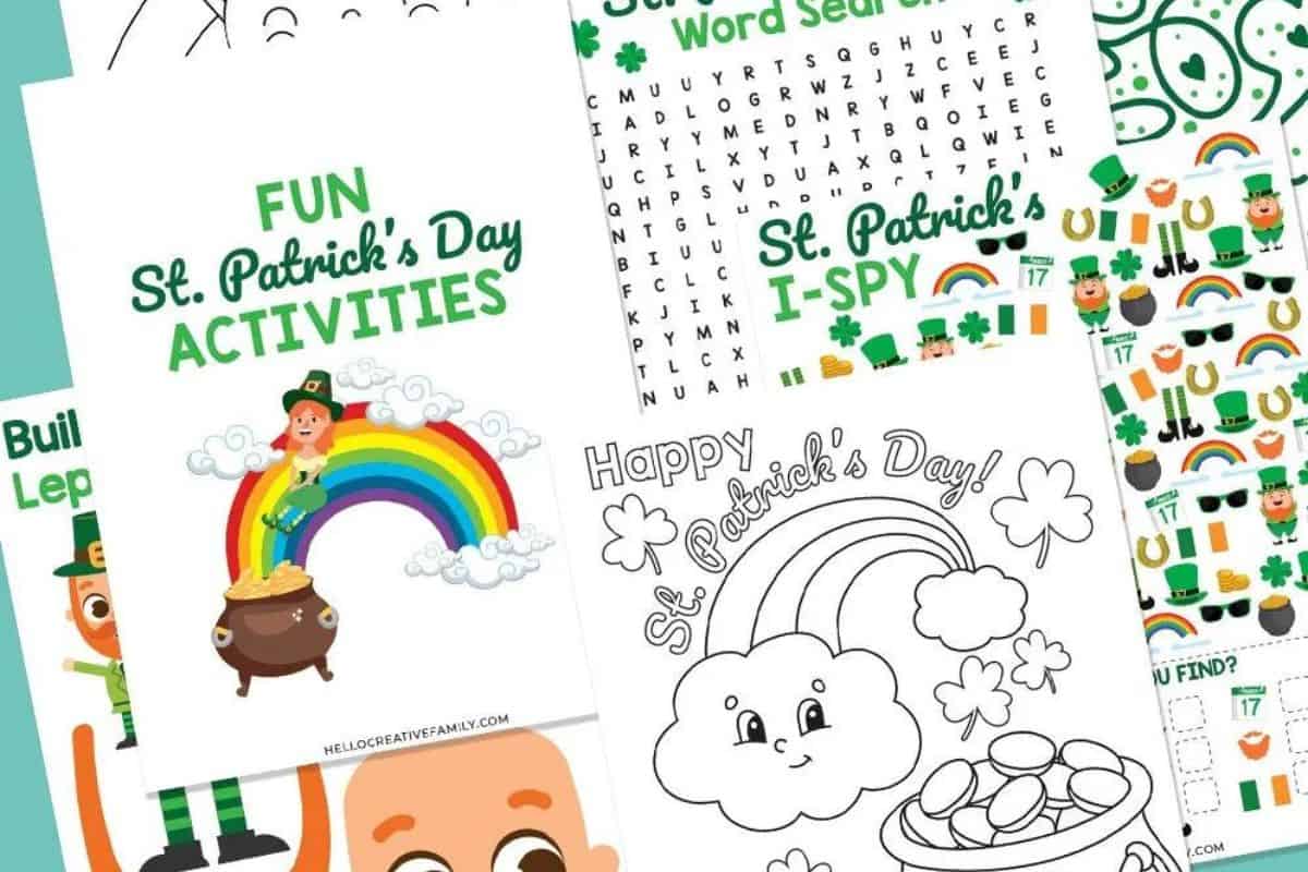 Free St Patricks Day Printable Activity Pack.