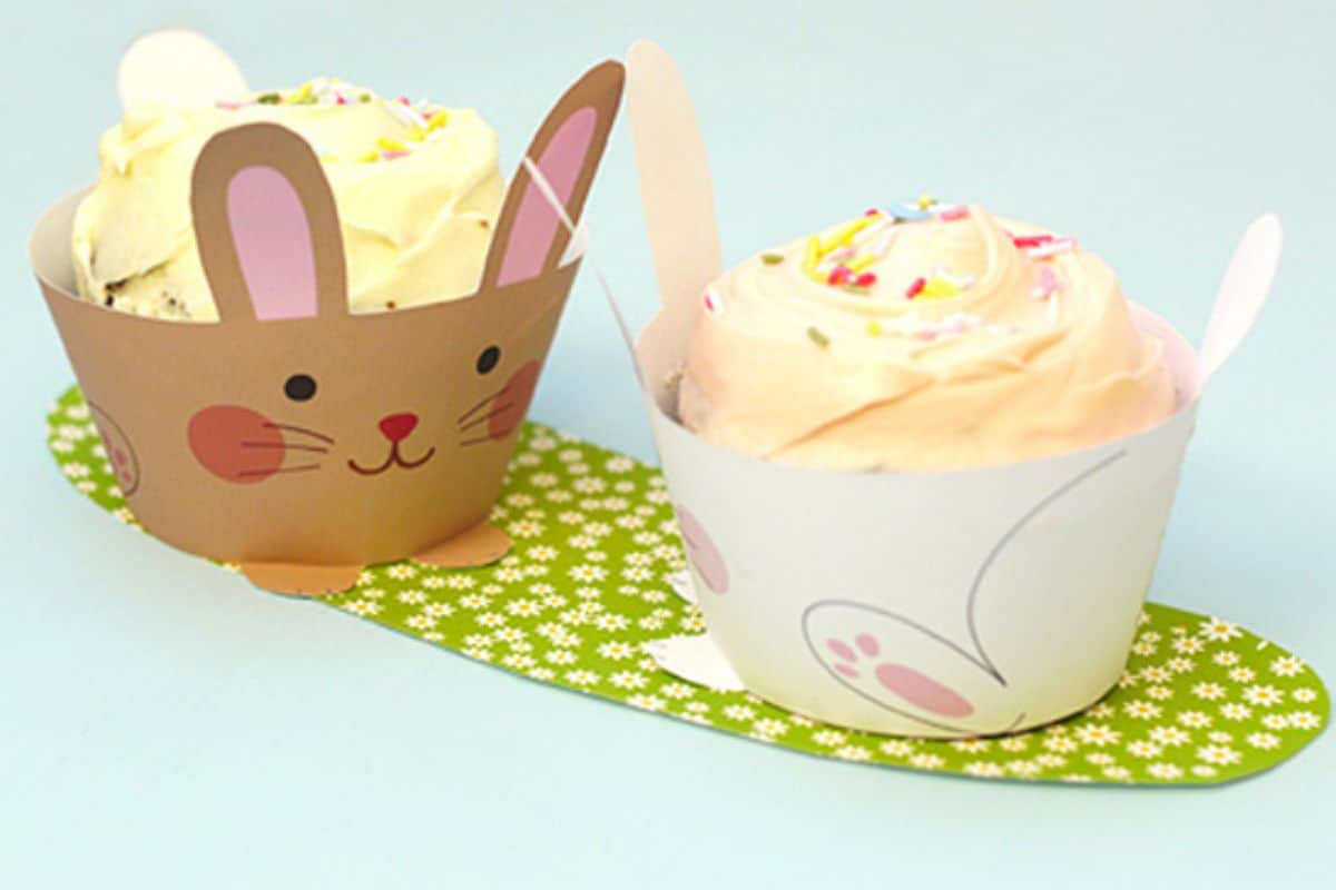 Bunny Cupcake Holders.