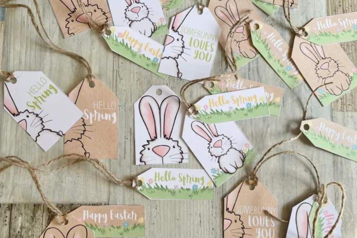 Printable some bunny gift tags.