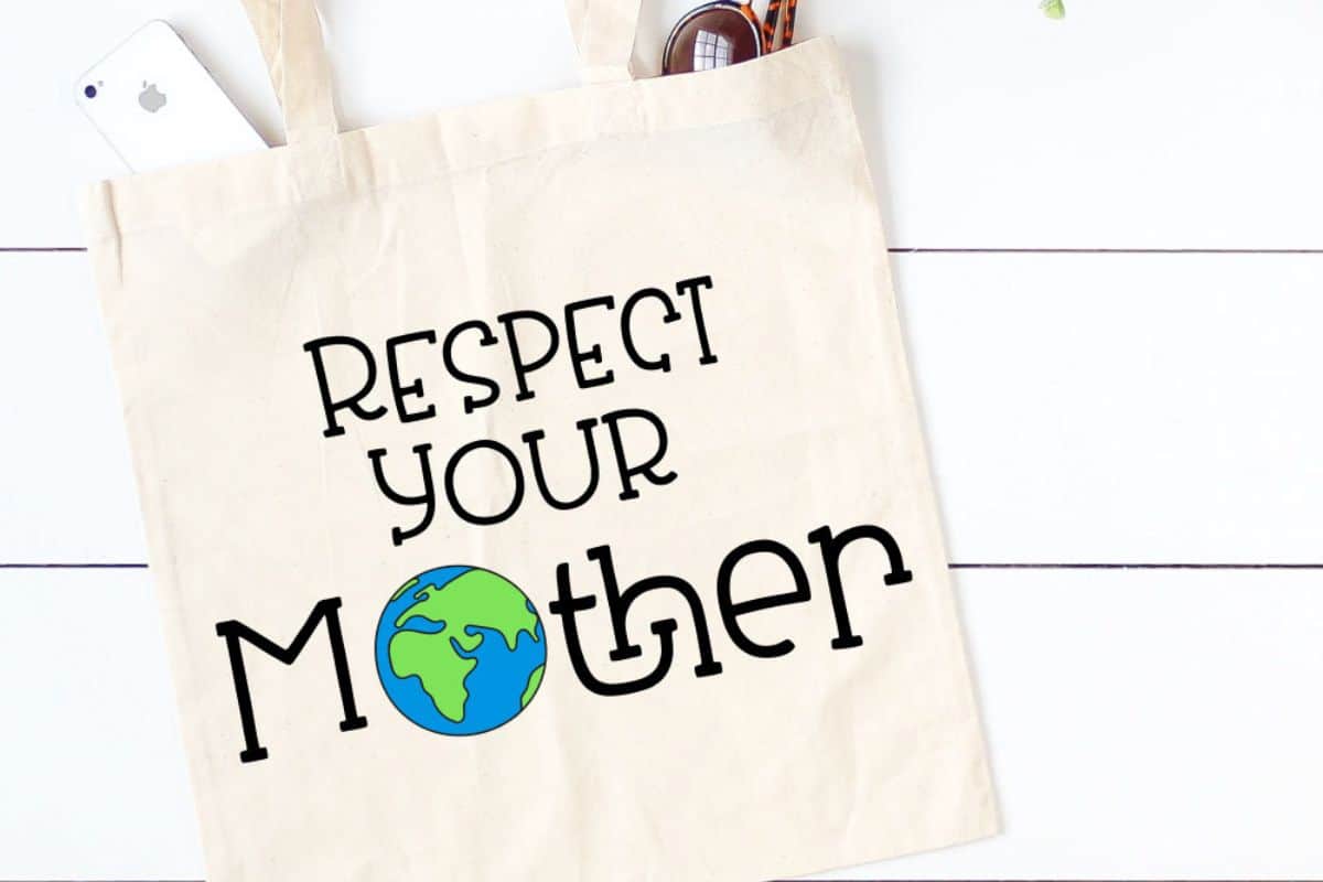 Respect Your Mother tote bag.