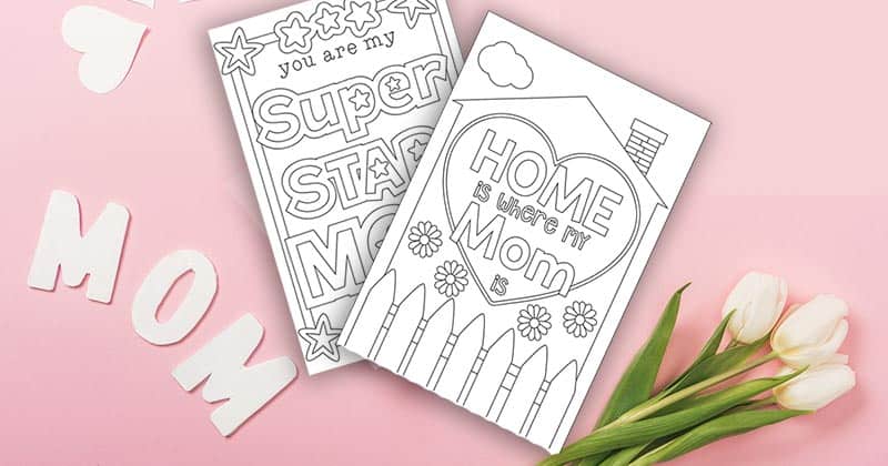 Adorable FREE Printable Mother's Day Cards.