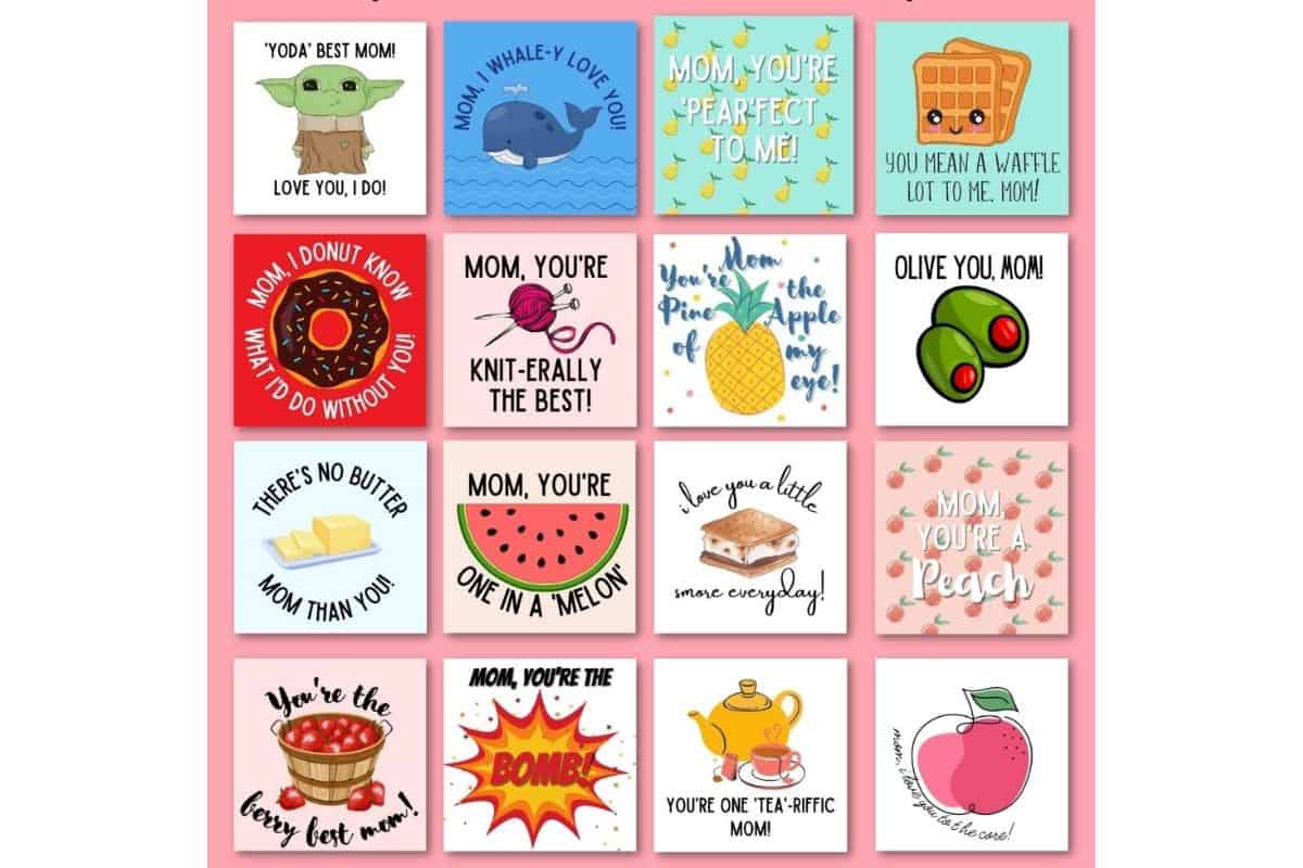 Funny Printable Mother's Day Cards.