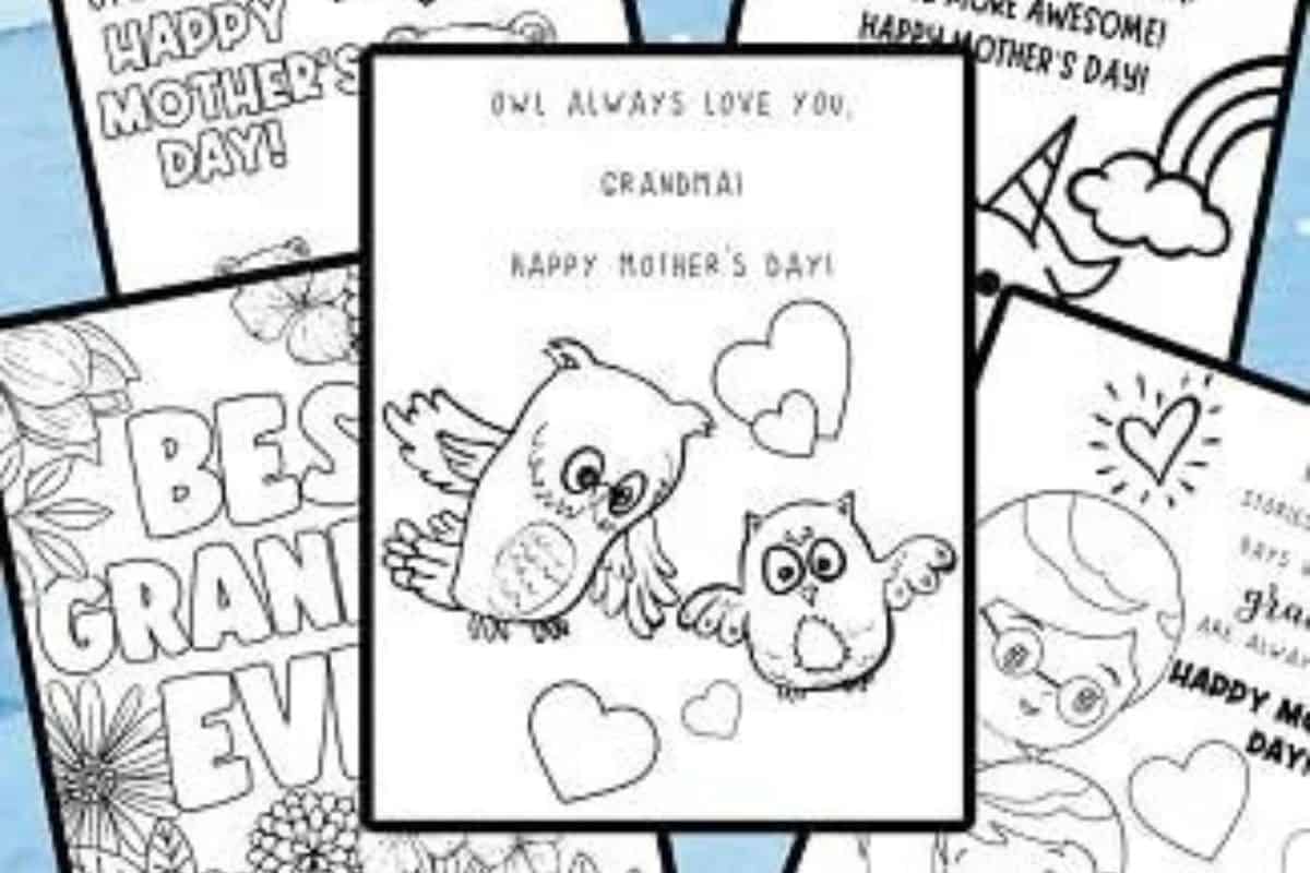 Mother's Day Coloring Pages For Grandma.