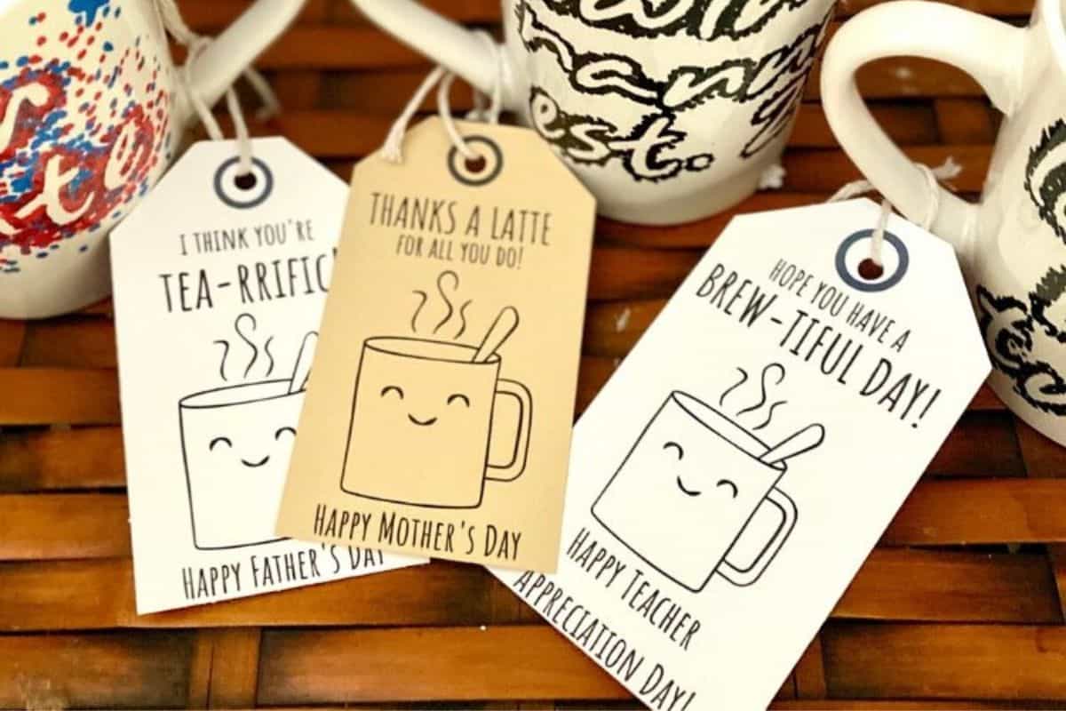 Thanks A Latte Gift Tag.
