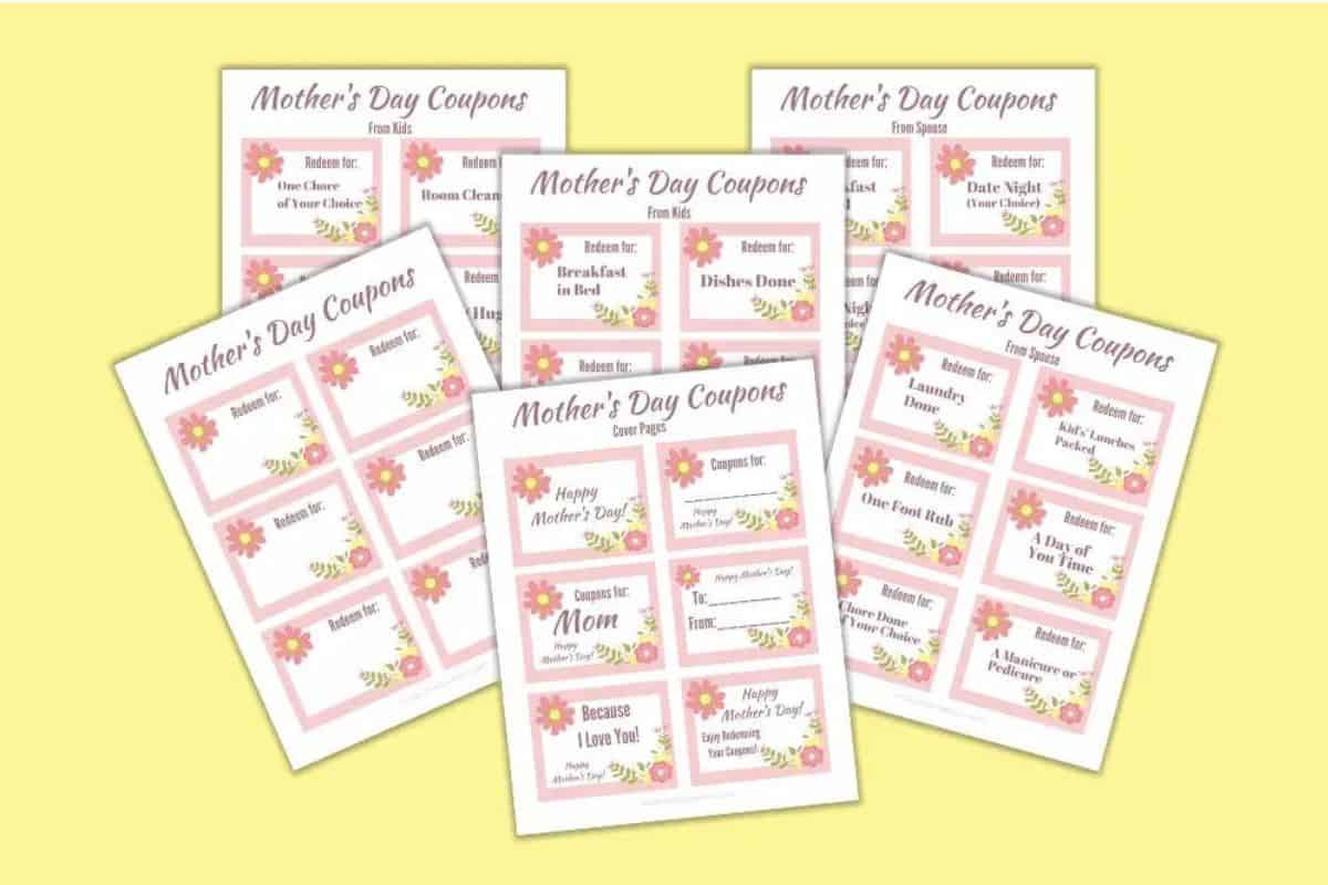 Mother’s Day Coupon Printables.