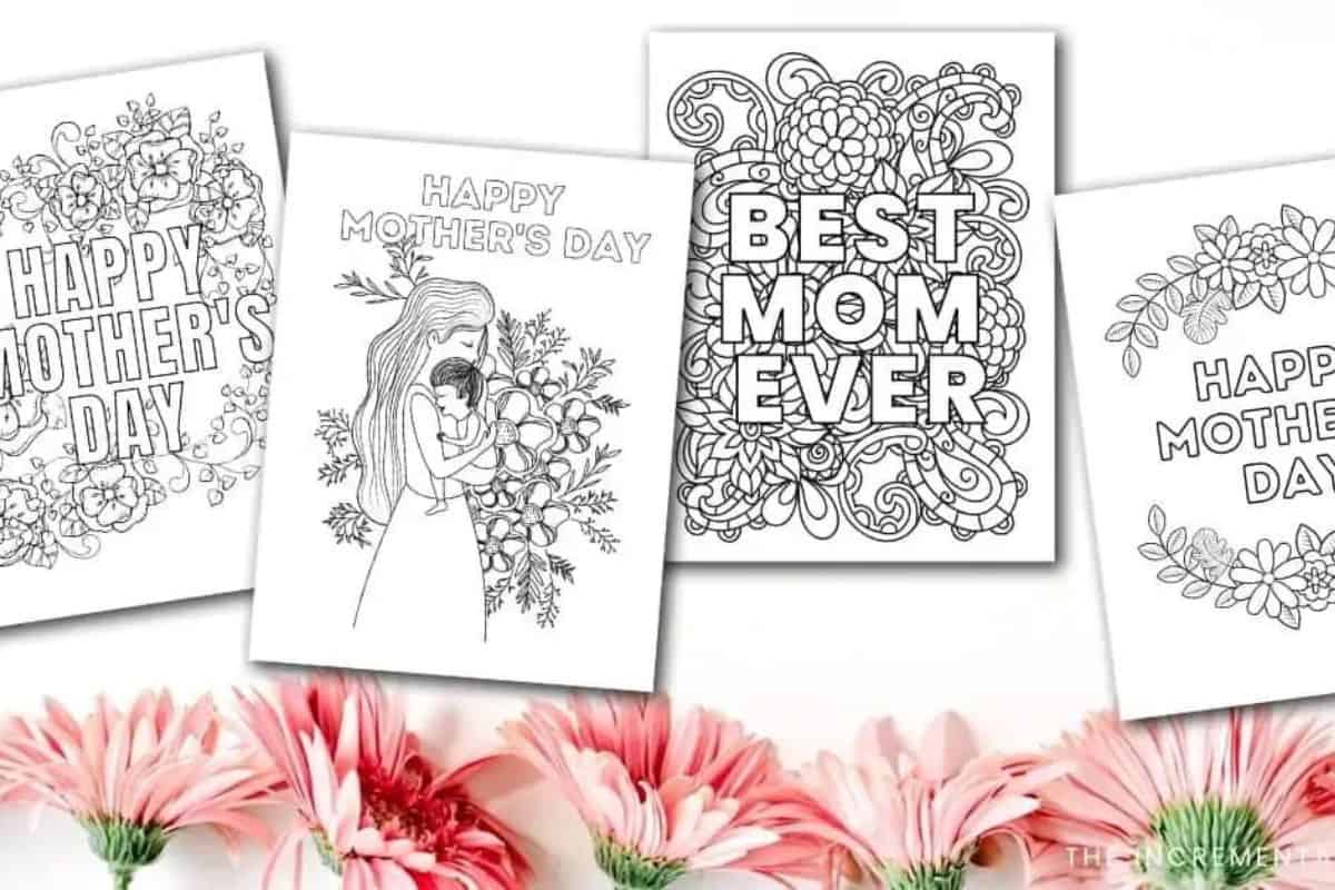 Printable Mother's Day Coloring Pages.