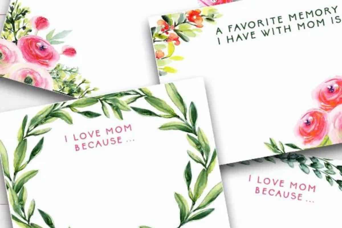 Mother's Day Blessing Cards.