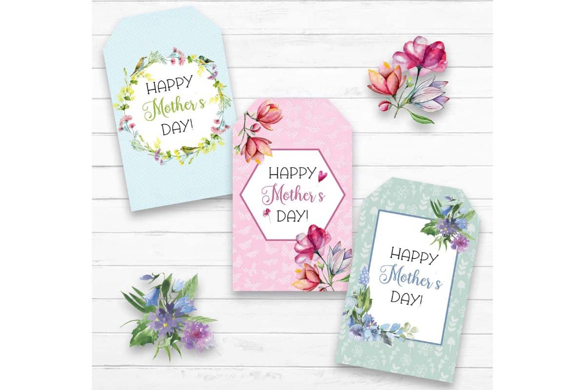 Mother's Day Gift Tags.