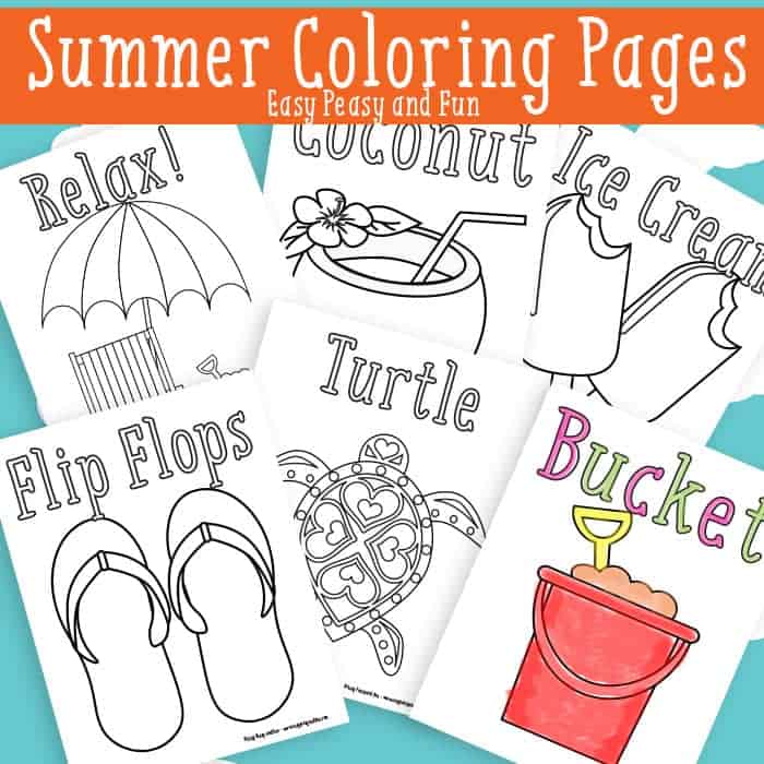 Free Summer Coloring Pages.
