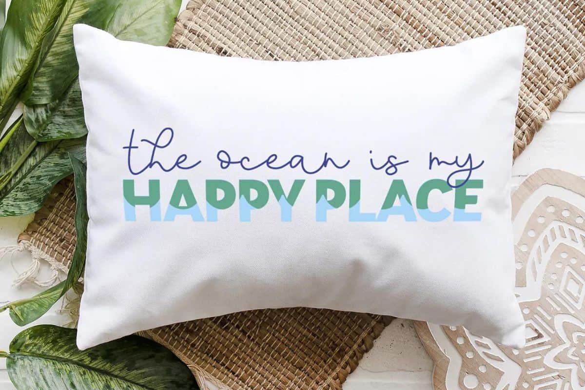 The Ocean Is My Happy Place SVG Cut File.