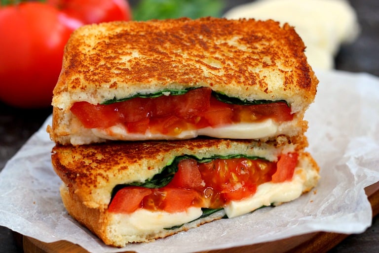 Caprese Grilled Cheese.