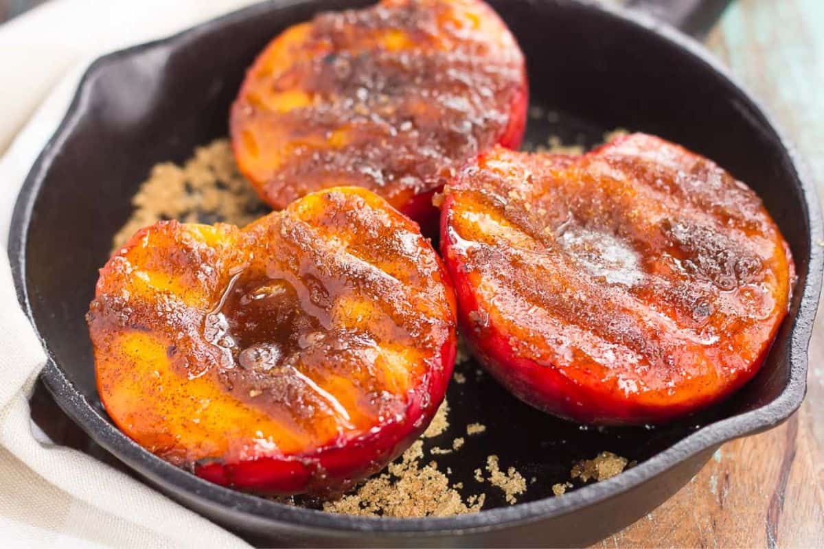 Grilled Peaches.