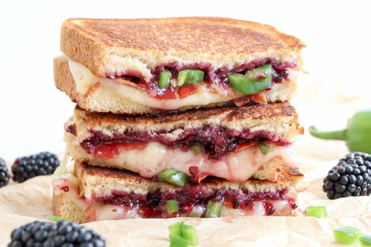 Blackberry Bacon Grilled Cheese.