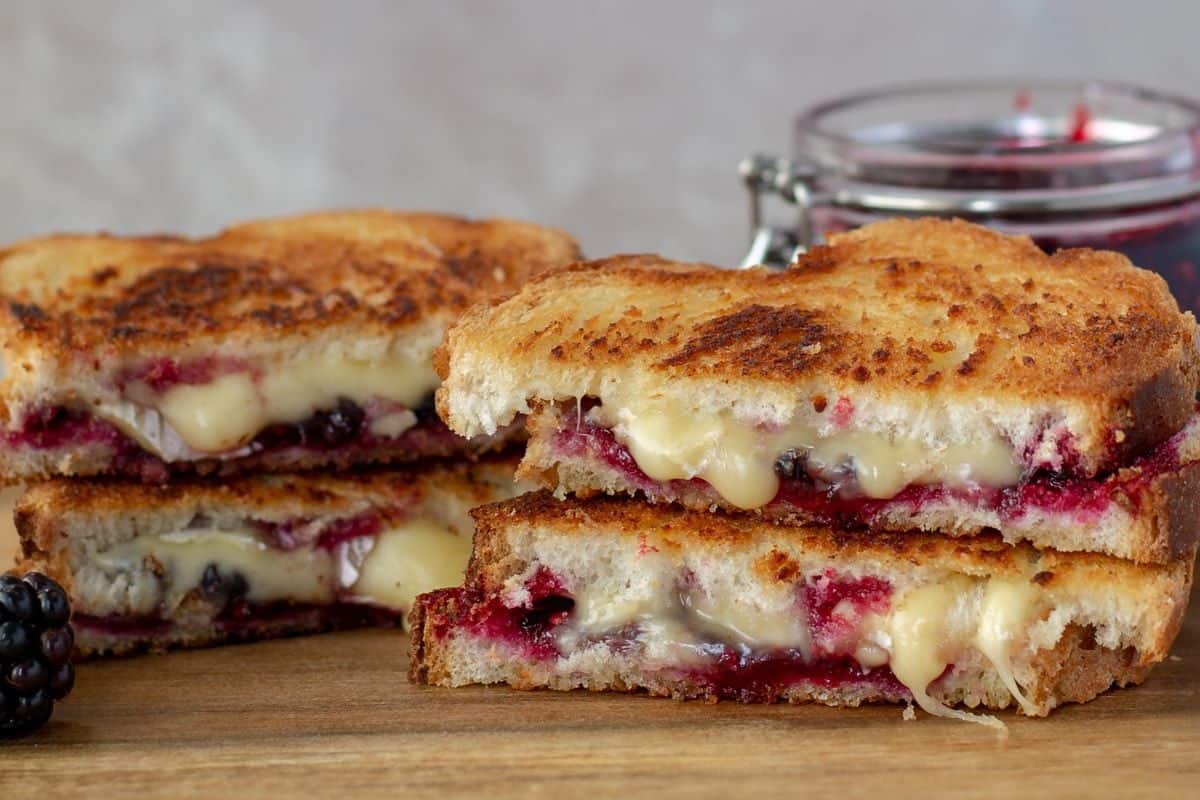 Brie and Blackberry Grilled Cheese.