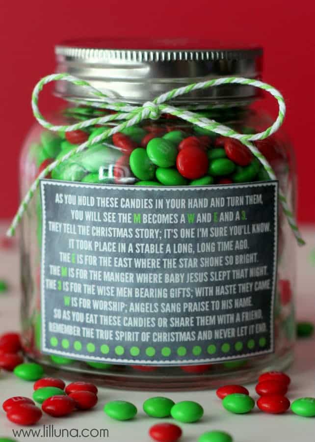 Christmas MM Poem Gift Jar.