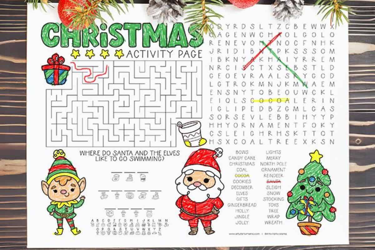 Christmas Activity Page.