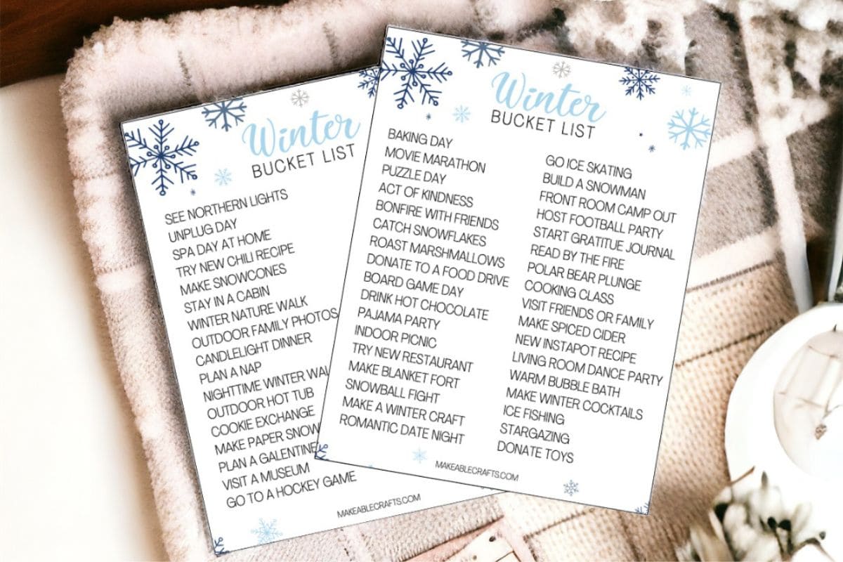 Winter Bucket List.