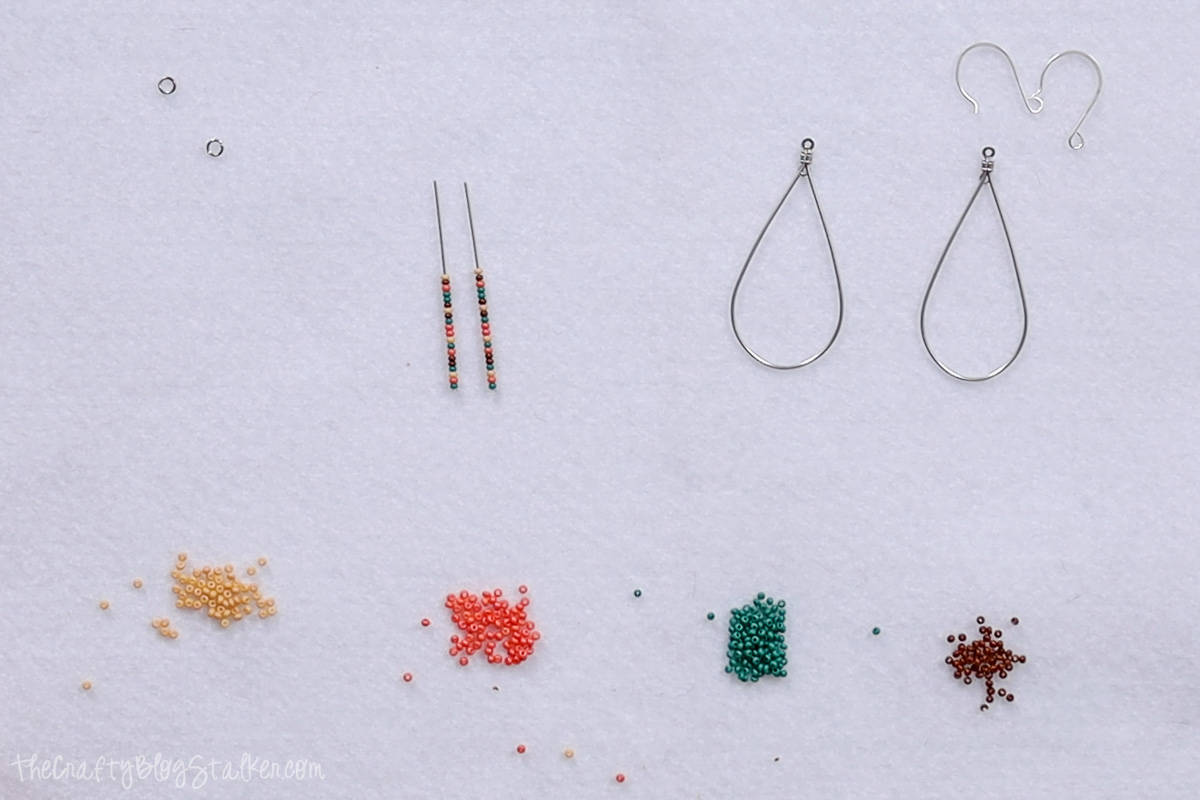 Matching strands of beaded headpins.