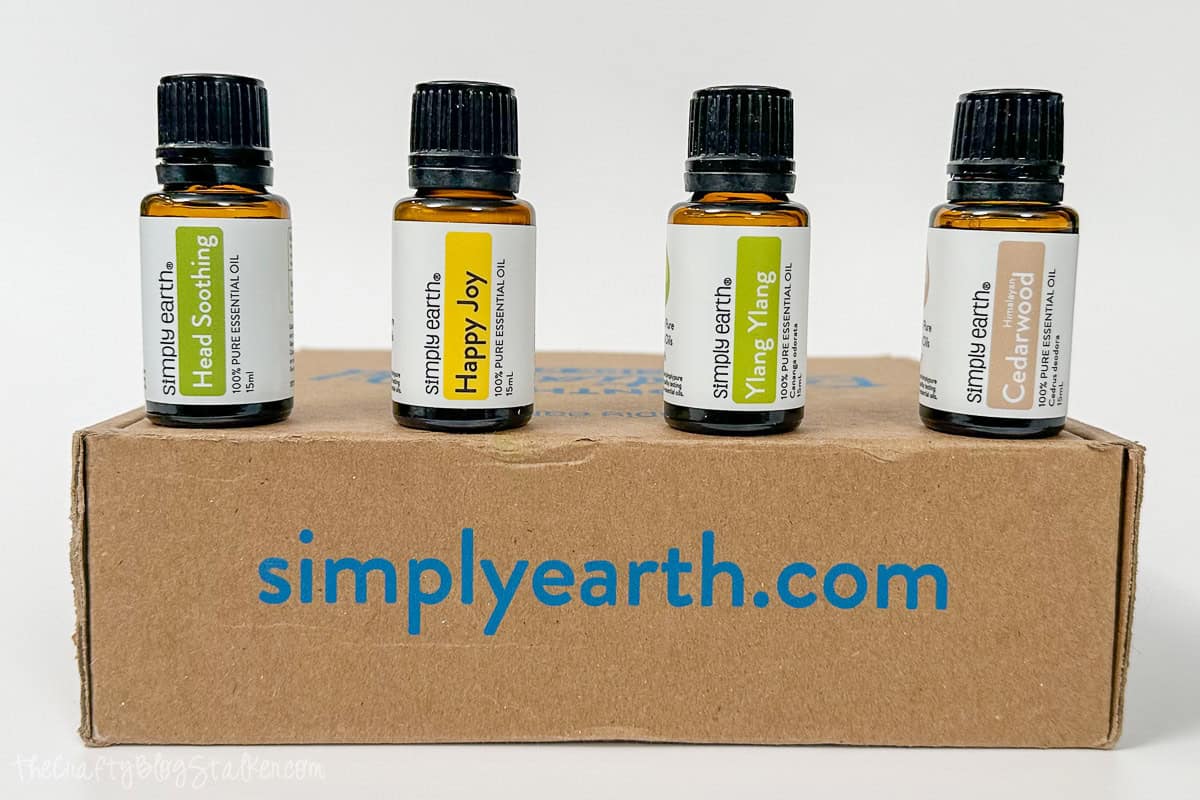 Simply Earth May Essential Oil Recipe Box Oils.