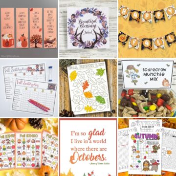 9 free fall printables.