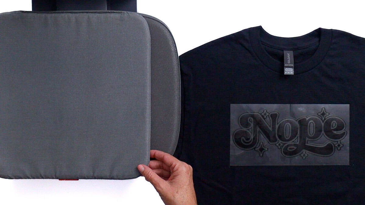 A T-shirt with a vinyl