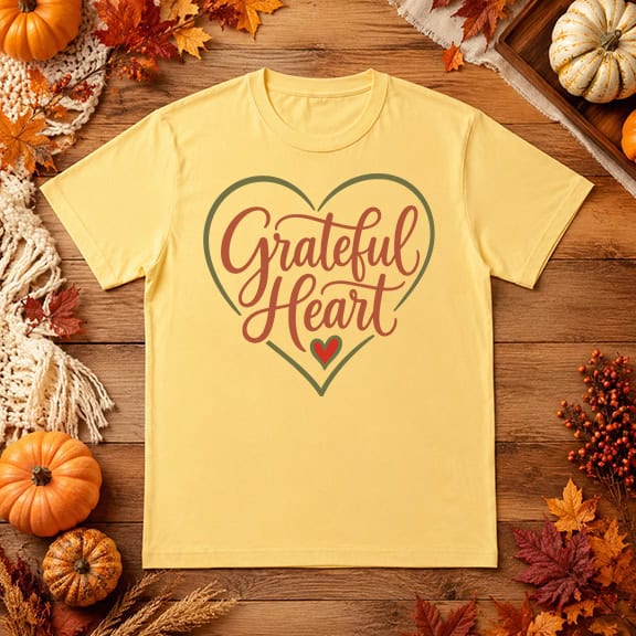 Yellow T-shirt with a