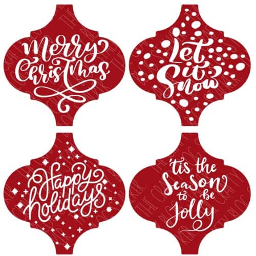 Christmas Arabesque SVG files that fit the Home Depot tiles.