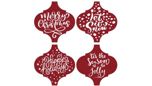 Christmas Arabesque SVG files that fit the Home Depot tiles.