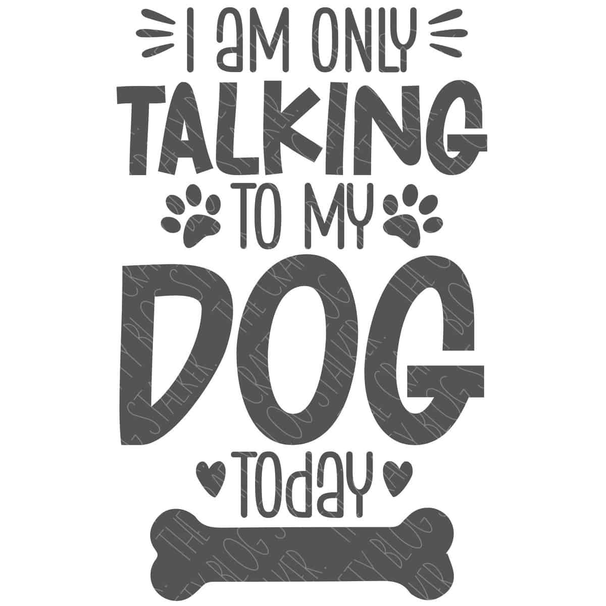 Talking To My Dog Free SVG - The Crafty Blog Stalker