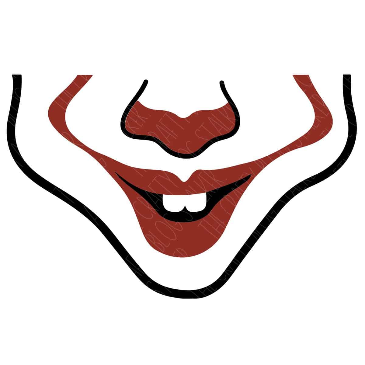 Clown Mouth SVG - The Crafty Blog Stalker