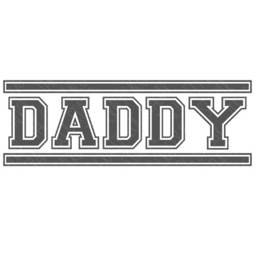 Layered SVG Cut File: Daddy.
