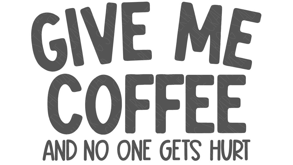 Black and gray SVG design with the phrase