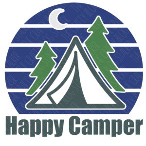 Happy Camper Shirt with the HTVRont Heat Press - Crafty Blog Stalker