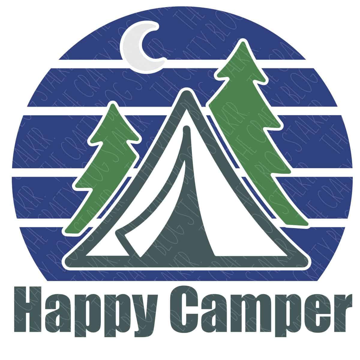 Happy Camper SVG - The Crafty Blog Stalker