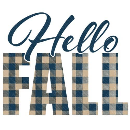 Plaid Hello Fall