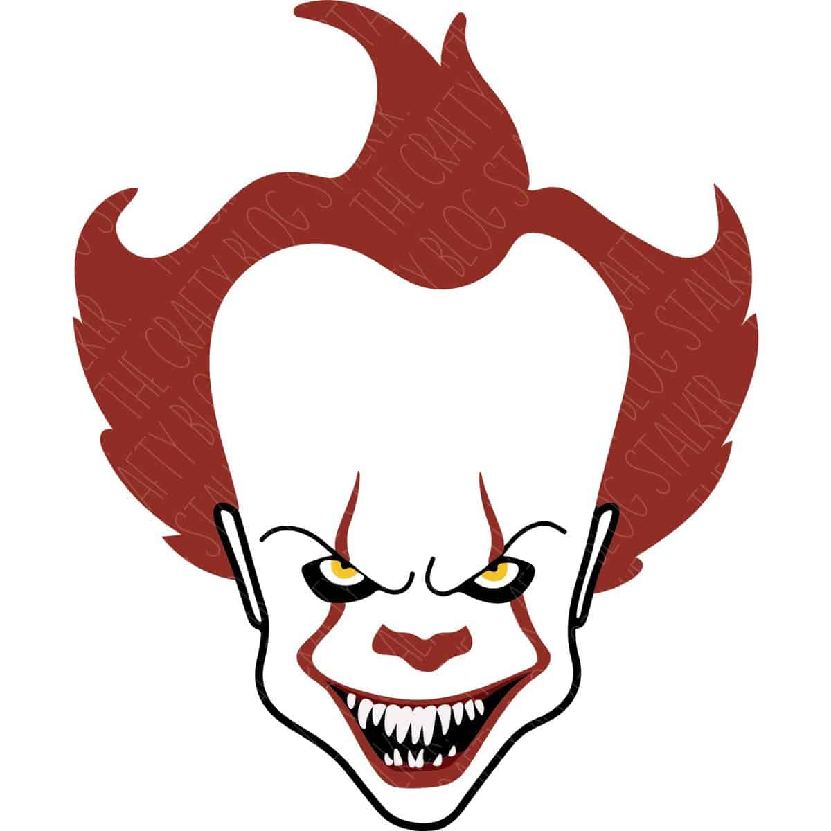 scary clowns drawings