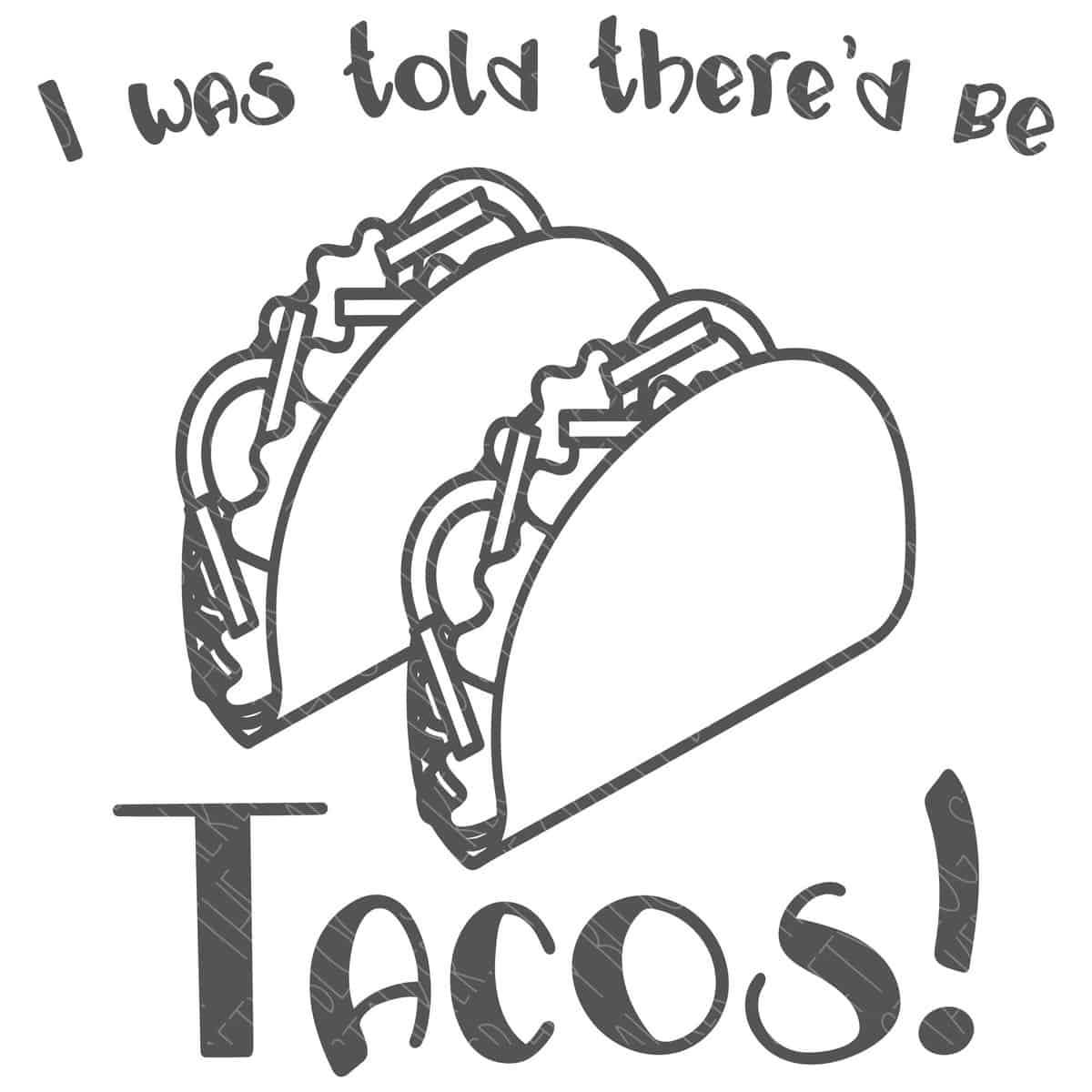 Taco Outline SVG Cut File Mexican Food Svg Taco Tuesday Svg