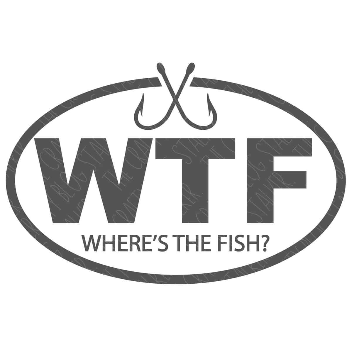 WTF Where's The Fish SVG - The Crafty Blog Stalker