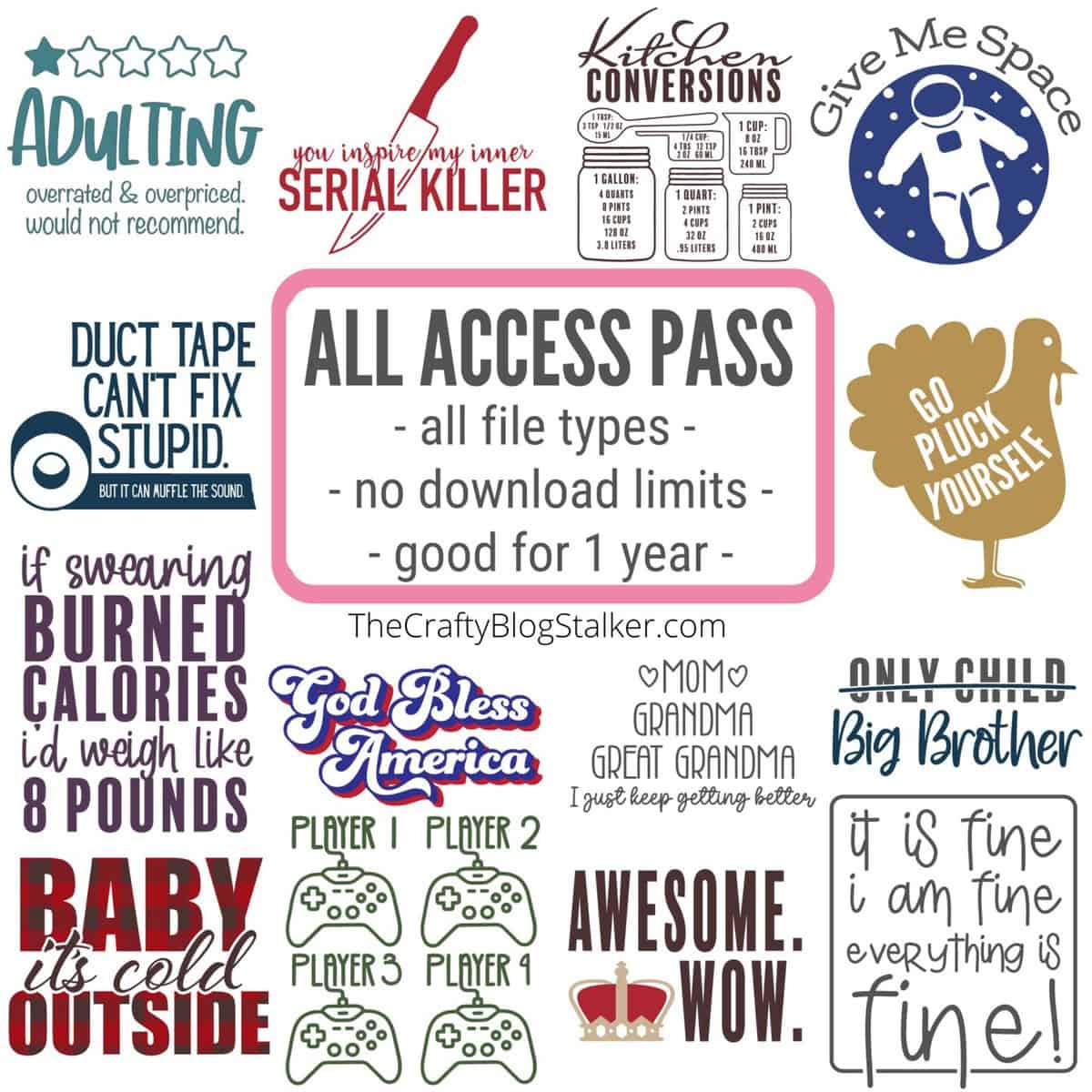 All Access Pass The Crafty Blog Stalker