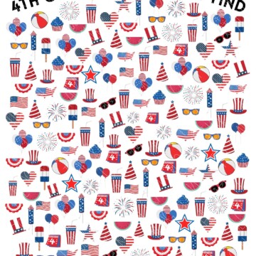 4th of July printable search find 4