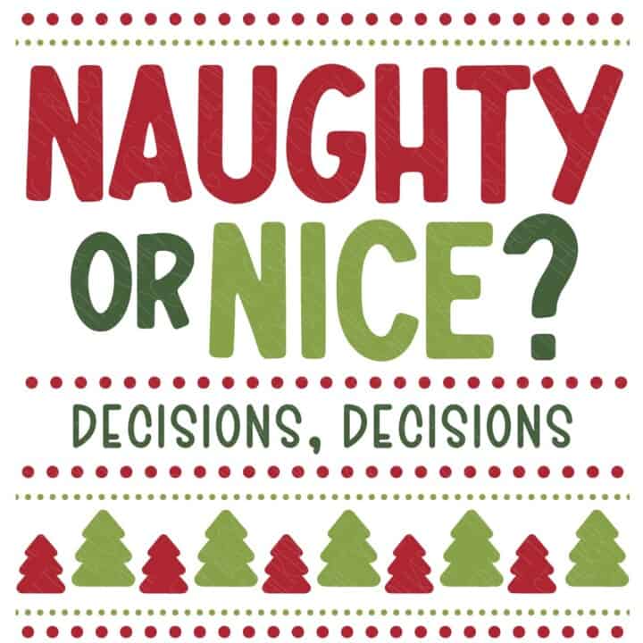 Naughty or Nice SVG - The Crafty Blog Stalker