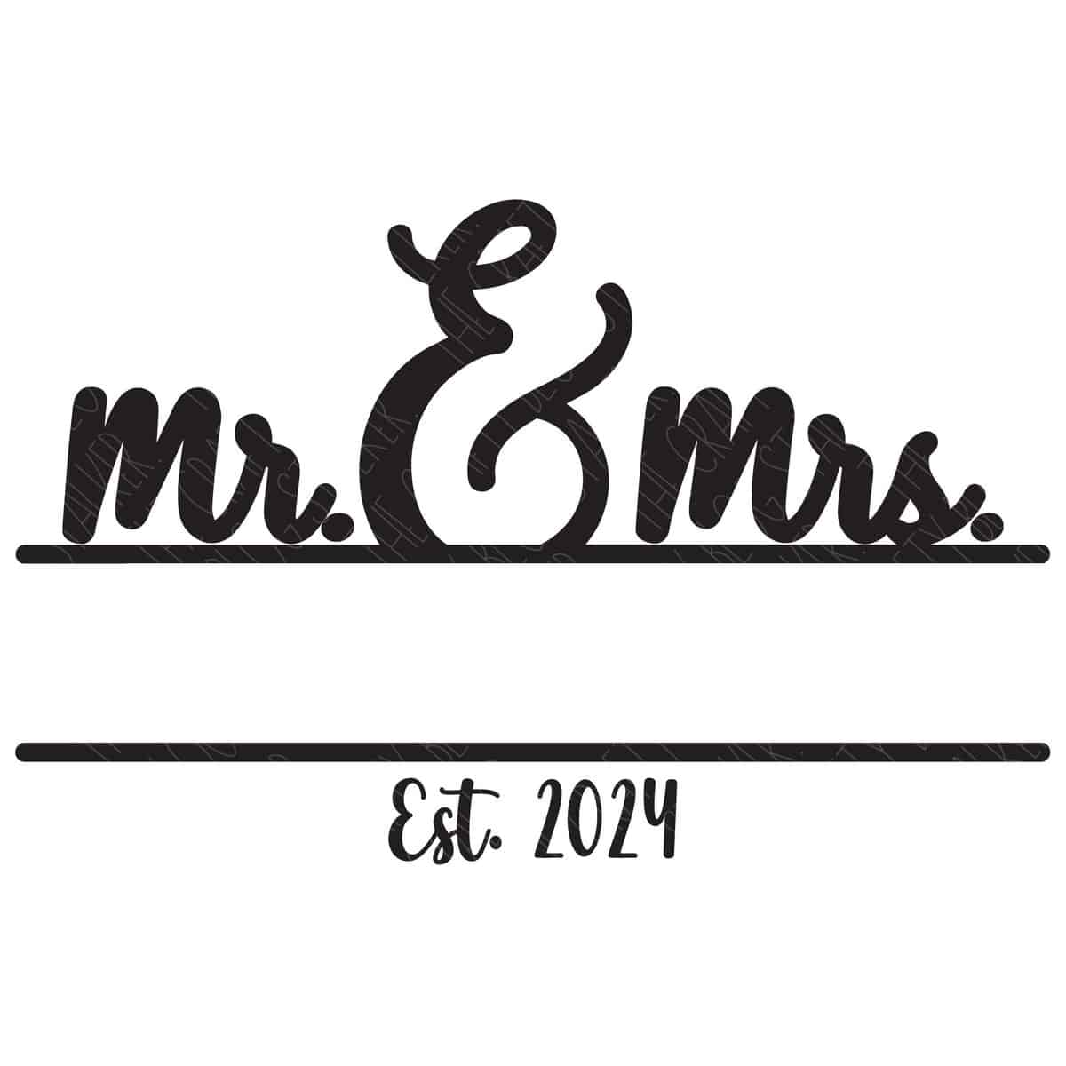 Mr and Mrs 2024 SVG The Crafty Blog Stalker